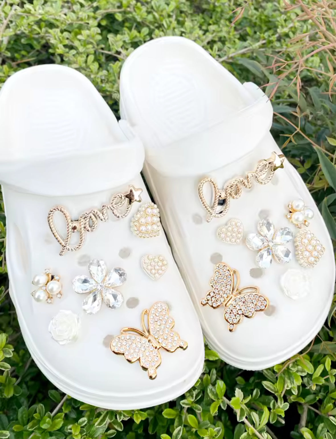 Gilded Glimmer Garden Charms Set