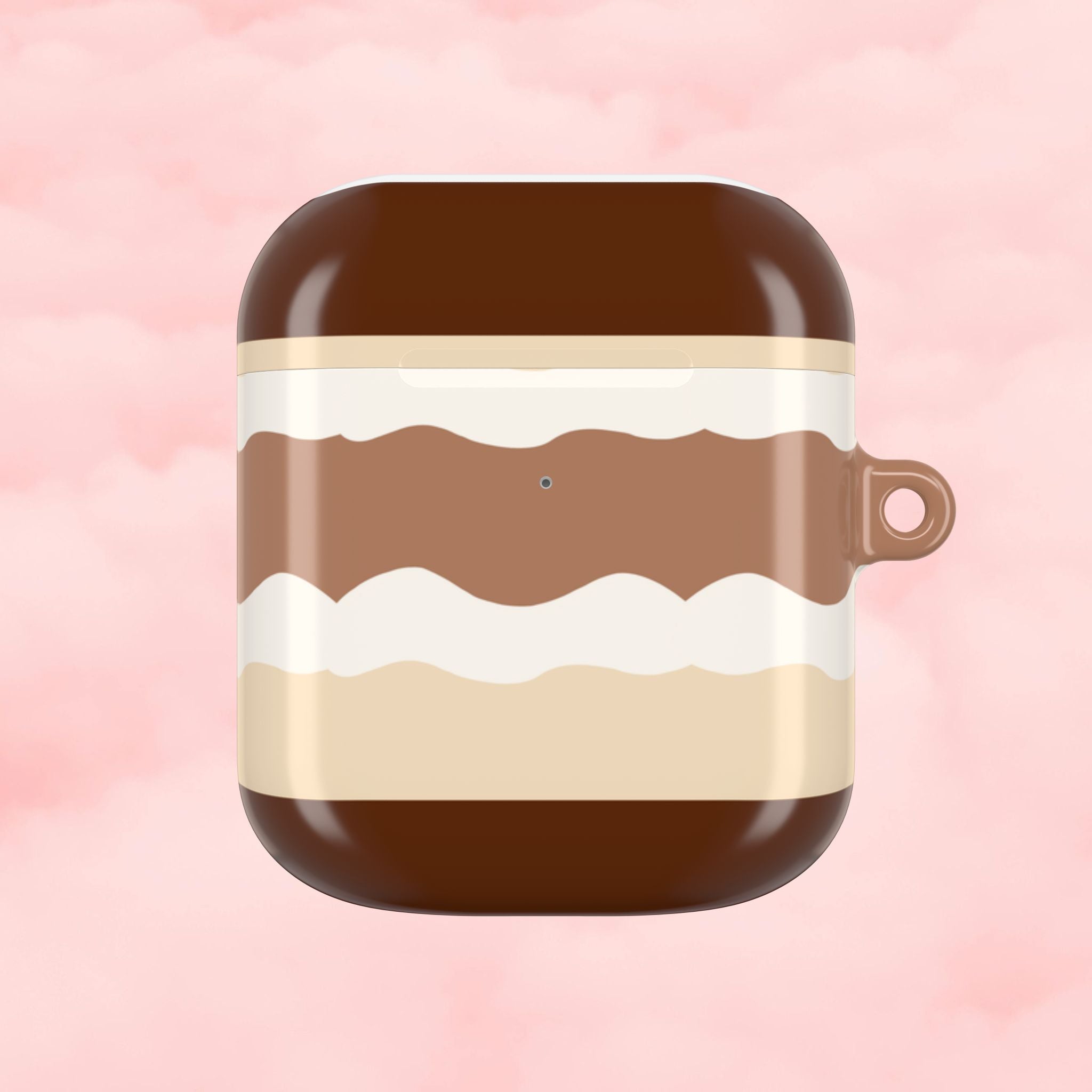 Layered Tiramisu Desert AirPod Case