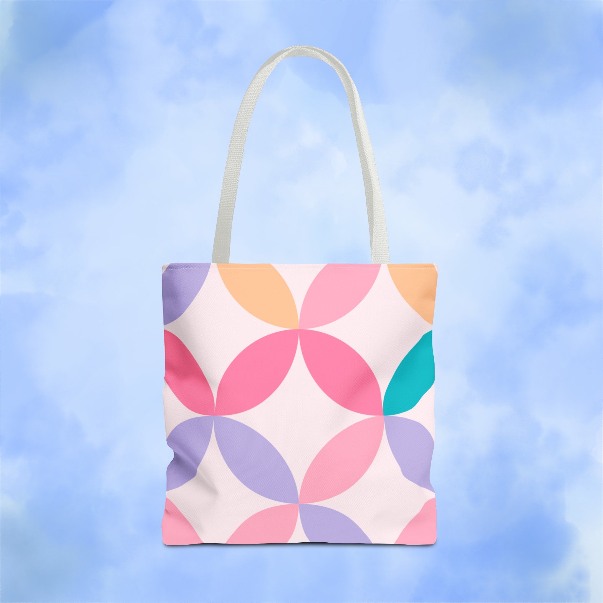 Pastel Geometric Tote Bag
