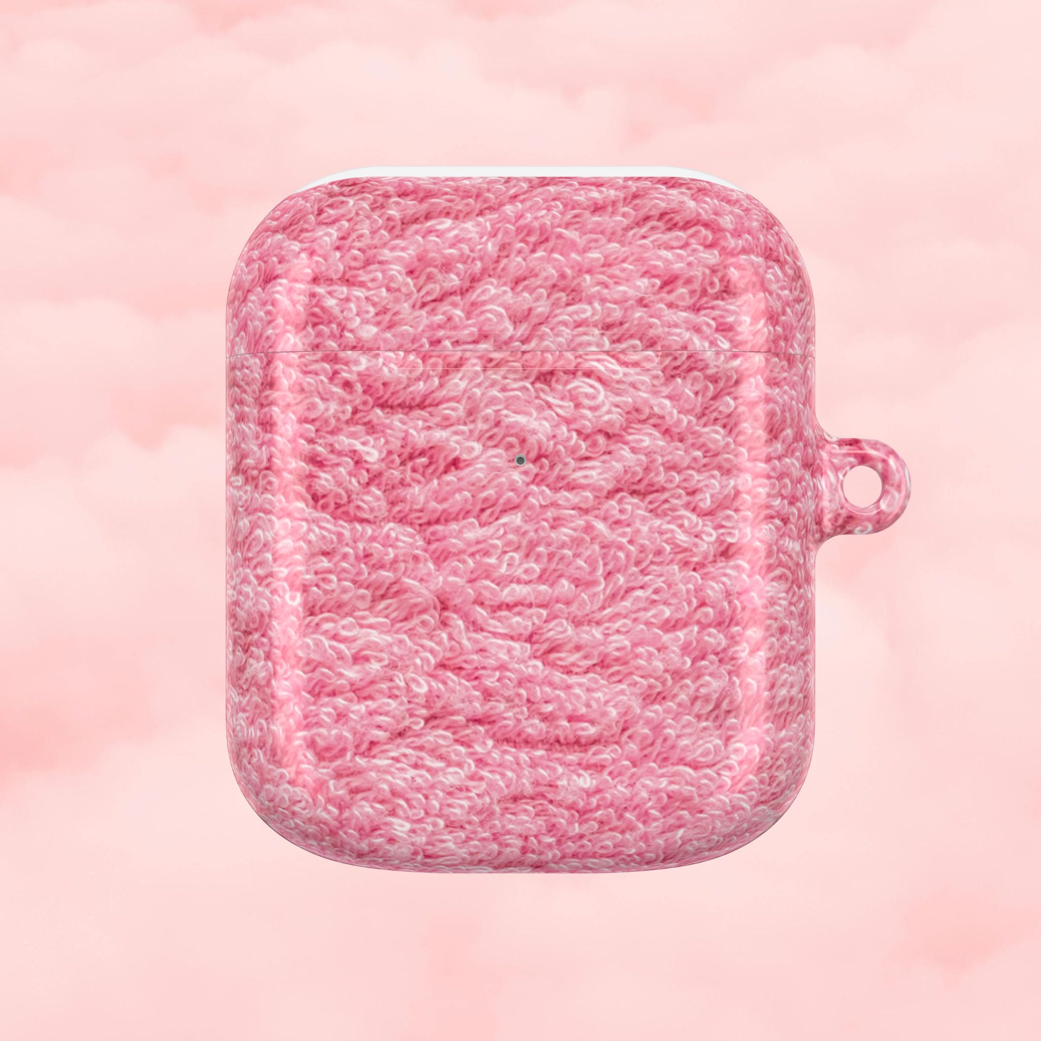 Pink Shag Rug AirPod Case