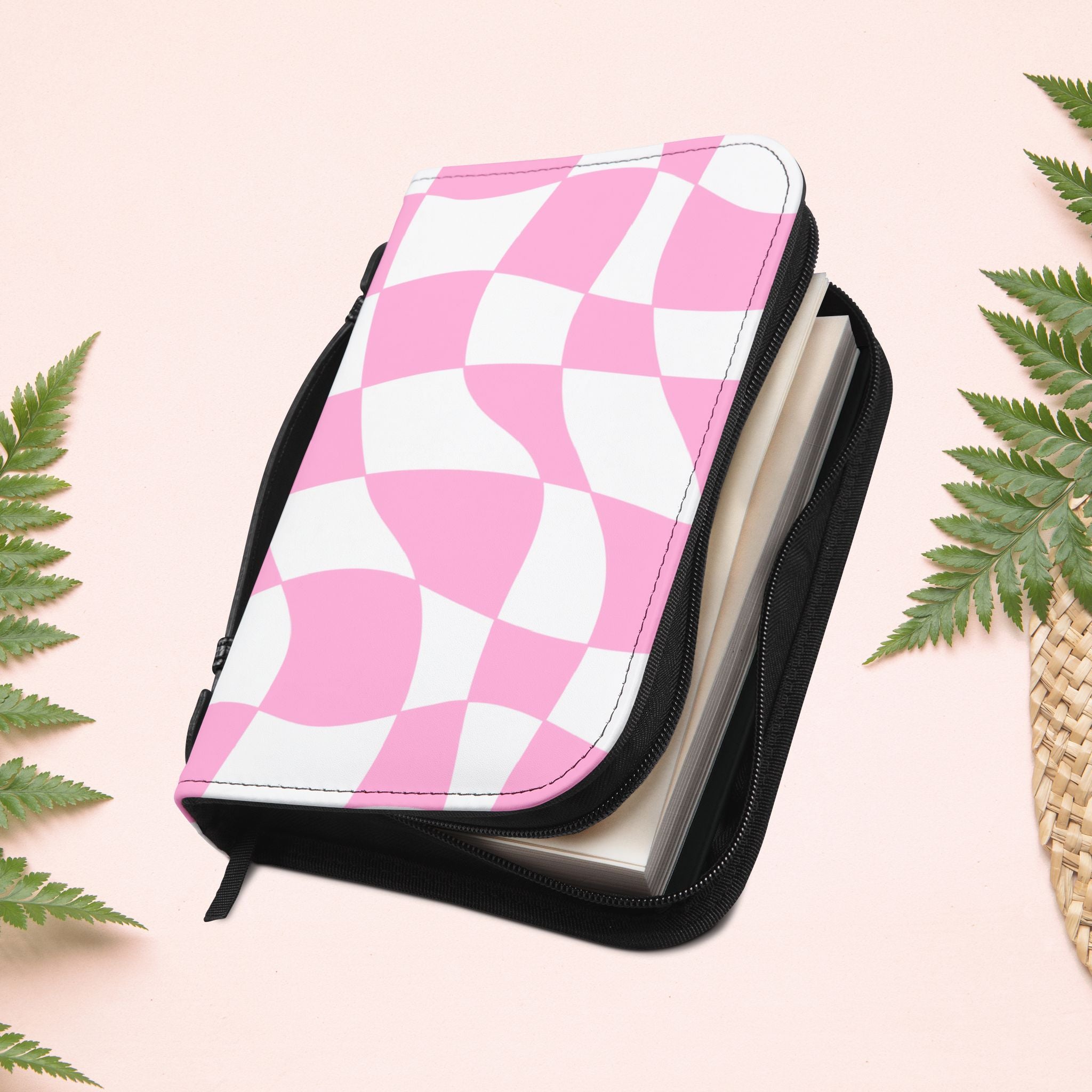 Groovy Pink Retro Book Cover