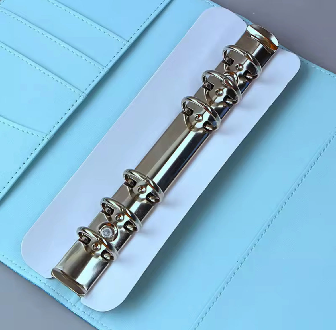 Blue Sapphire Shimmer Holographic A6 Budget Binder