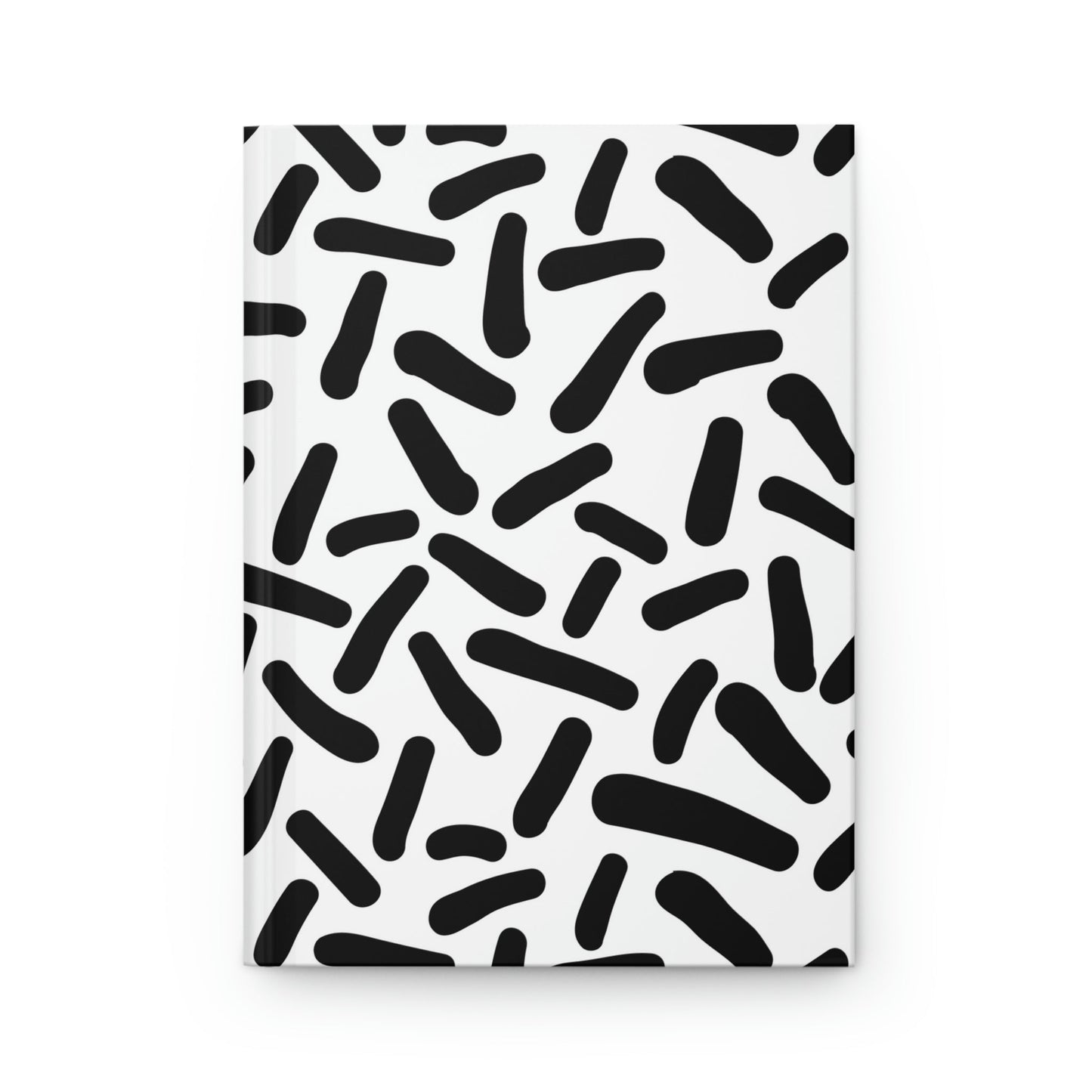 Black & White Dash Hardcover Matte Journal Paper products Pink Sweetheart