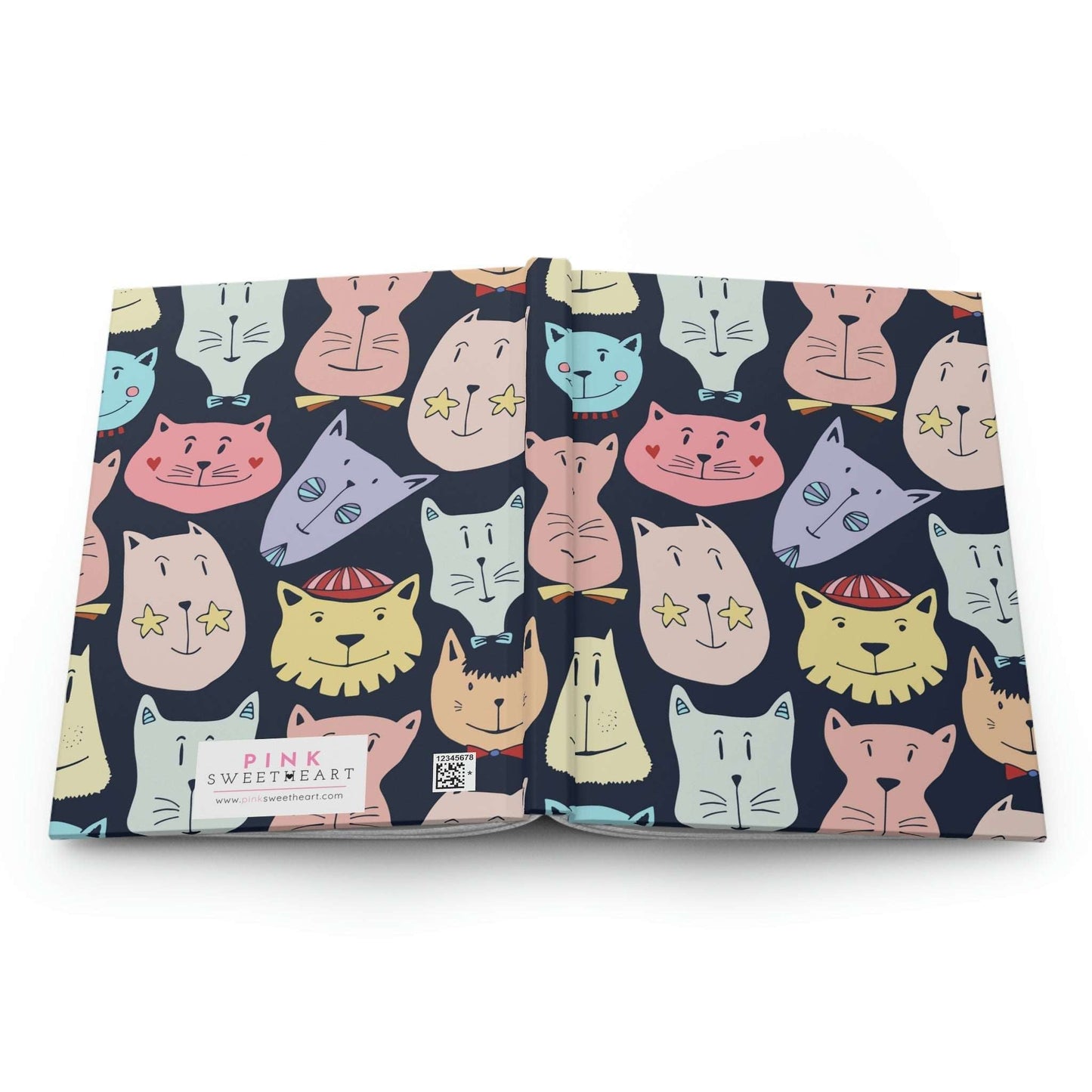 Cat Family Hardcover Matte Journal Paper products Pink Sweetheart