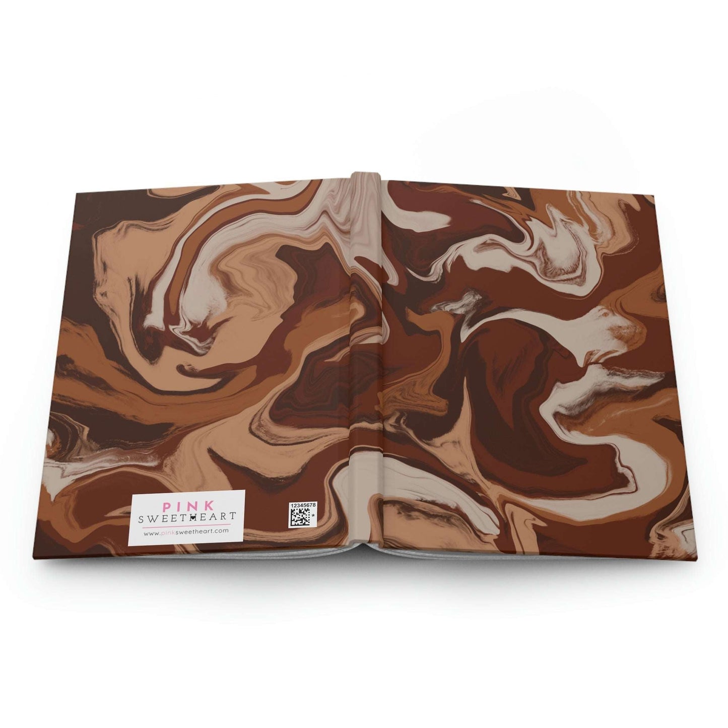 Chocolate Brownie Hardcover Matte Journal Paper products Pink Sweetheart