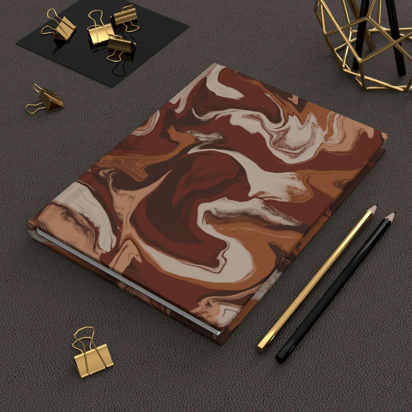 Chocolate Brownie Hardcover Matte Journal Paper products Pink Sweetheart