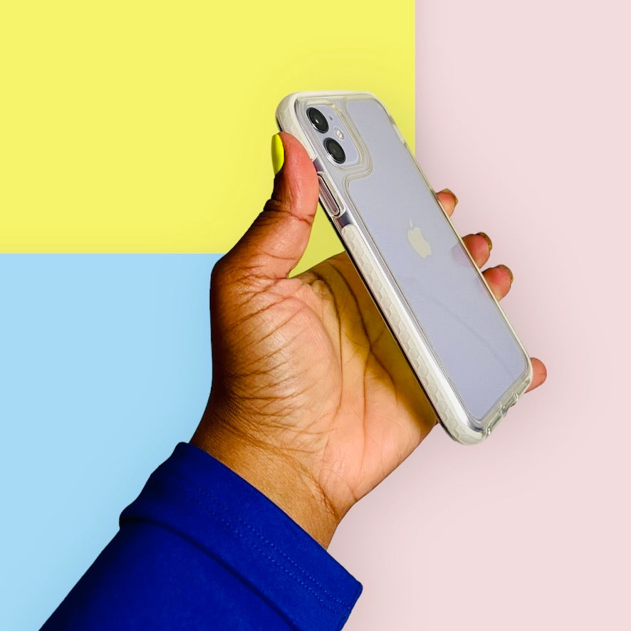 Clear & White iPhone 11 Phone Case PREOWNED Pink Sweetheart