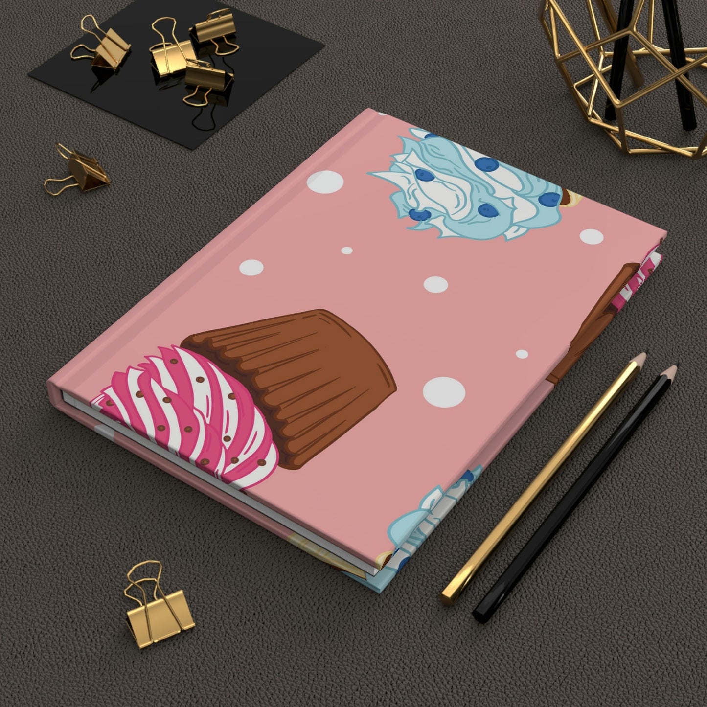 Cupcake Cutie Hardcover Matte Journal Paper products Pink Sweetheart