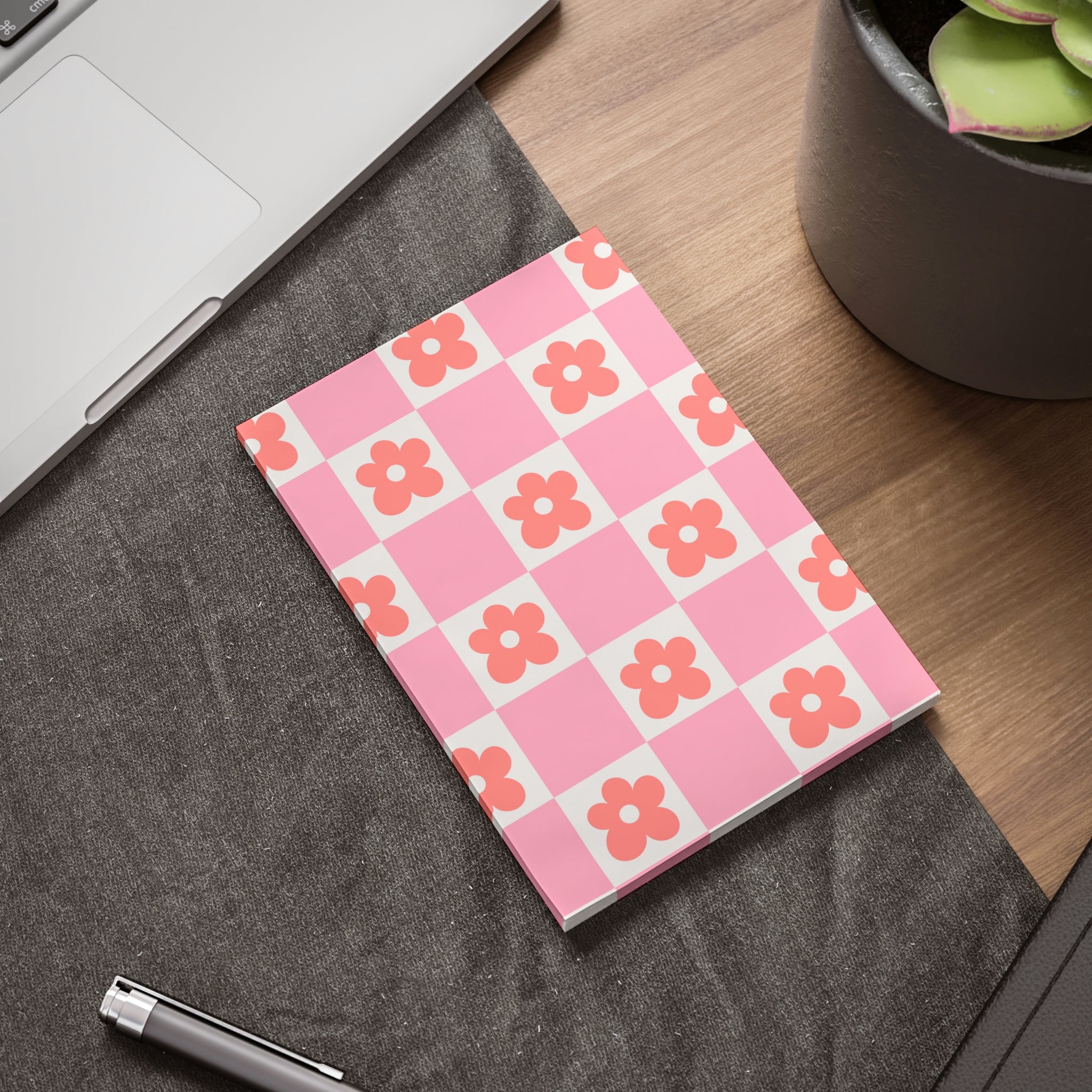 Flower Checkerboard Post-it® Note Pad Paper products Pink Sweetheart