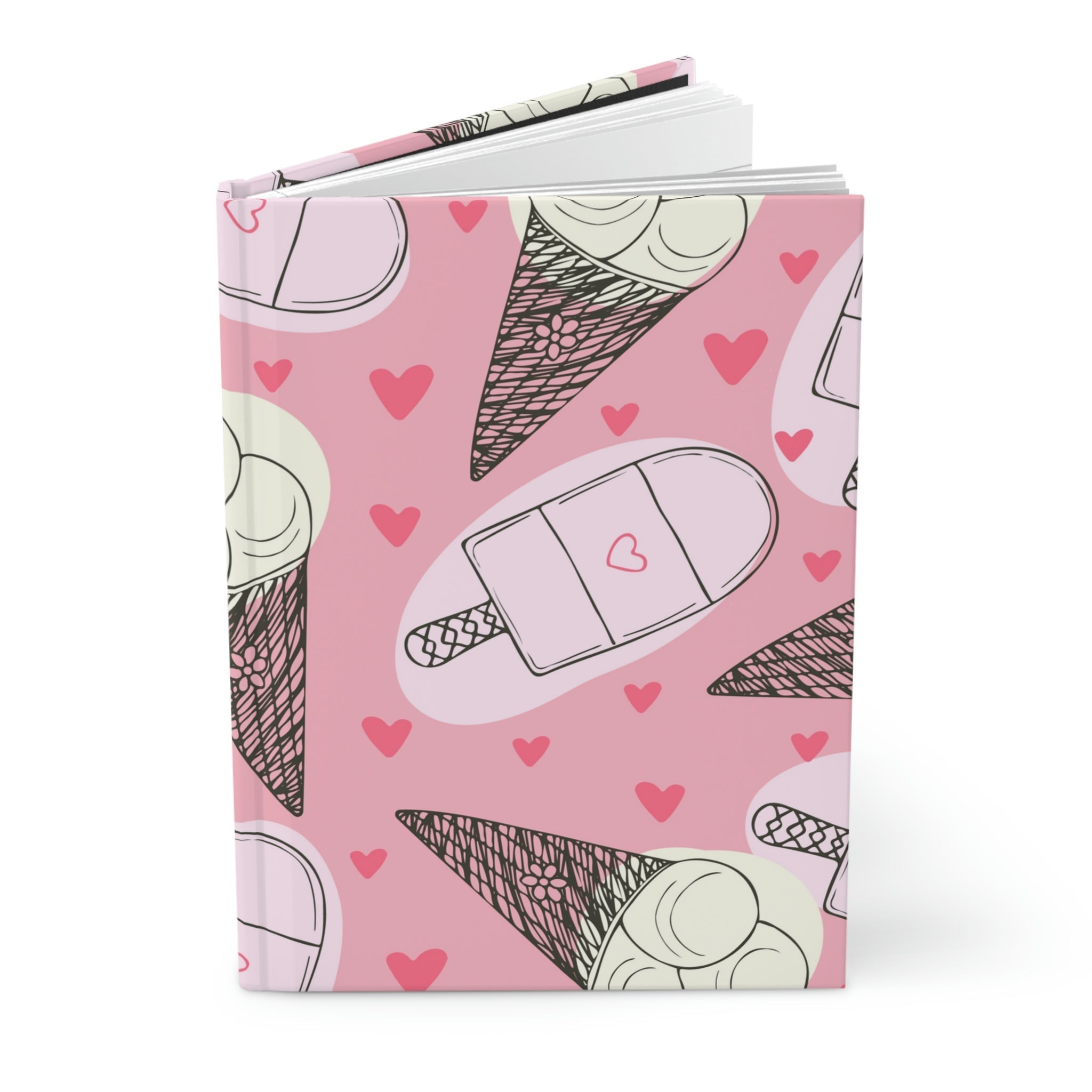 Frozen Sweet Treats Hardcover Matte Journal Paper products Pink Sweetheart