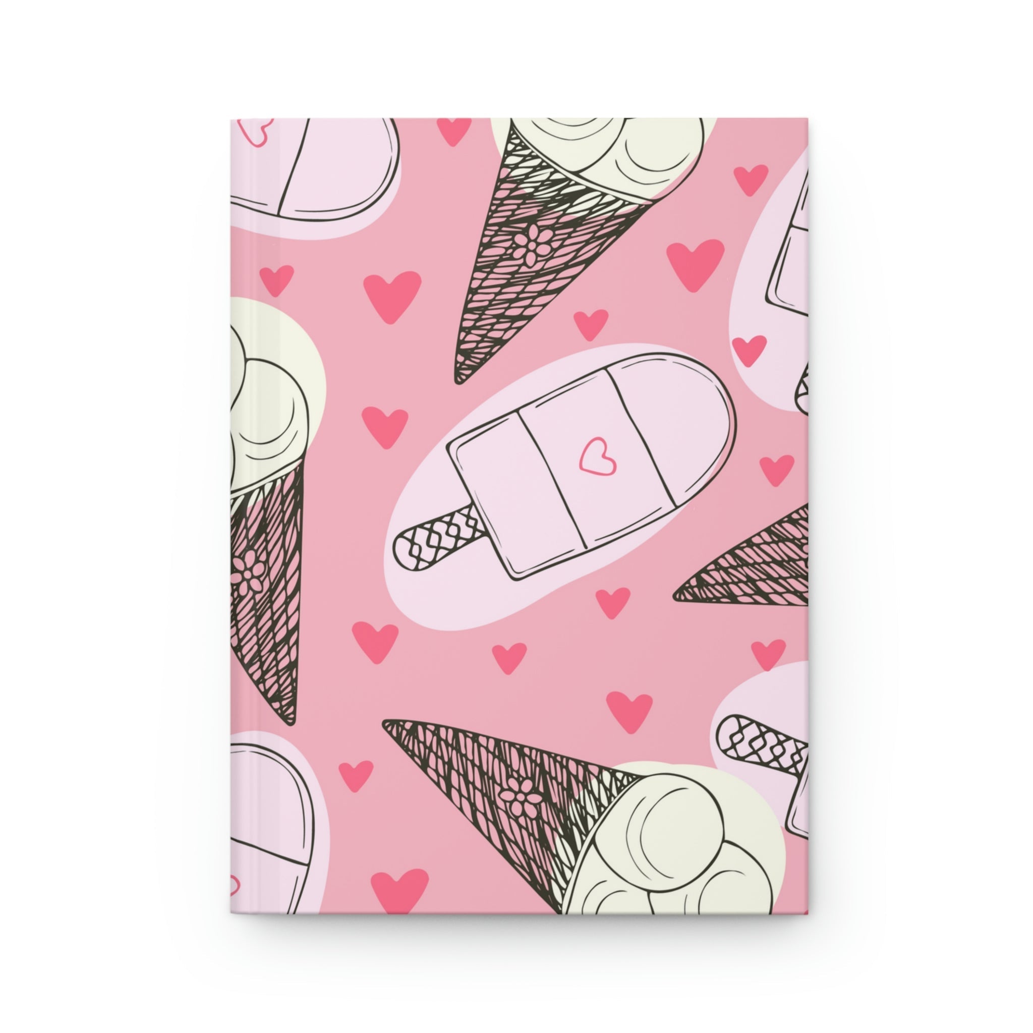 Frozen Sweet Treats Hardcover Matte Journal Paper products Pink Sweetheart