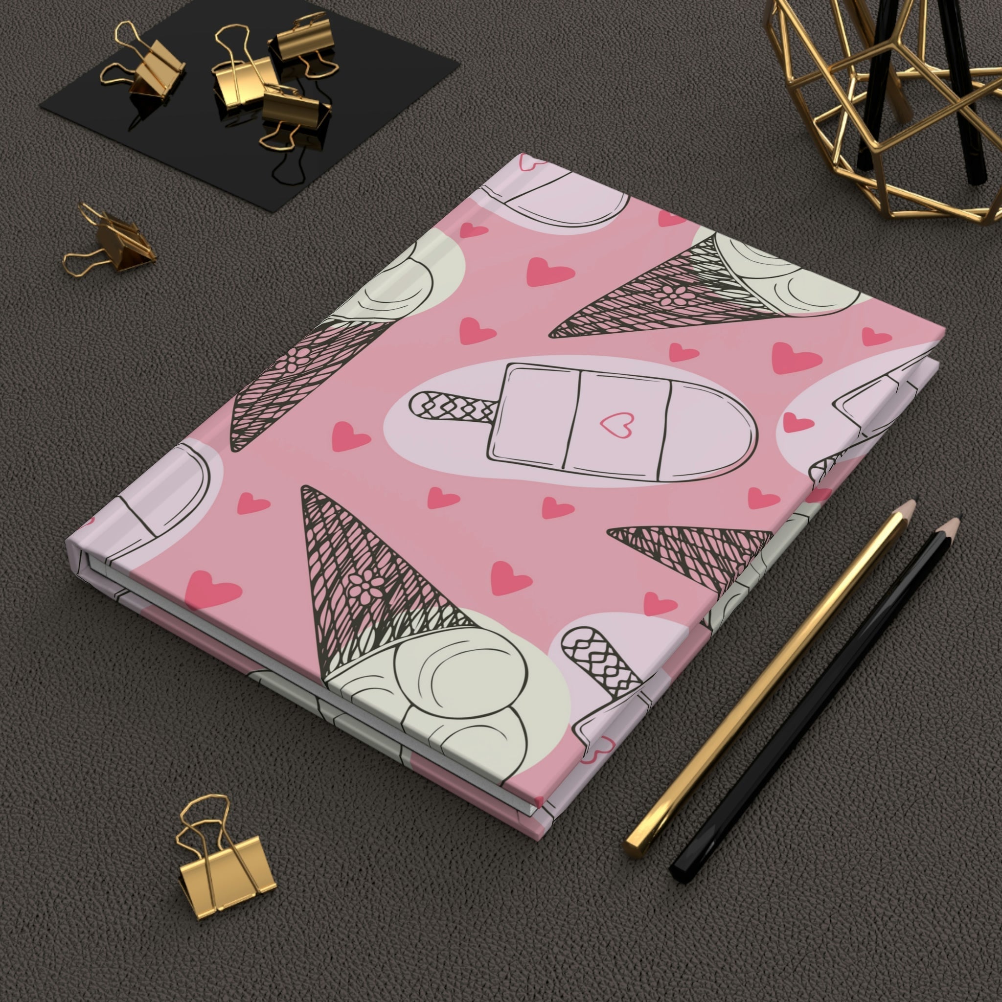 Frozen Sweet Treats Hardcover Matte Journal Paper products Pink Sweetheart