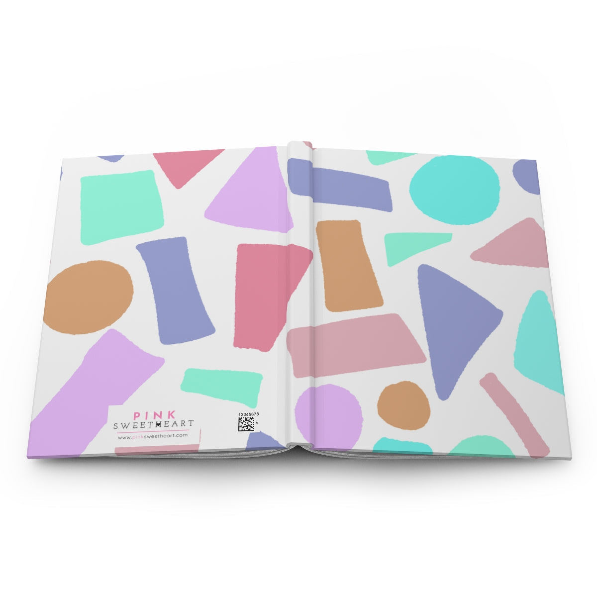 Fun Shapes Hardcover Matte Journal Paper products Pink Sweetheart