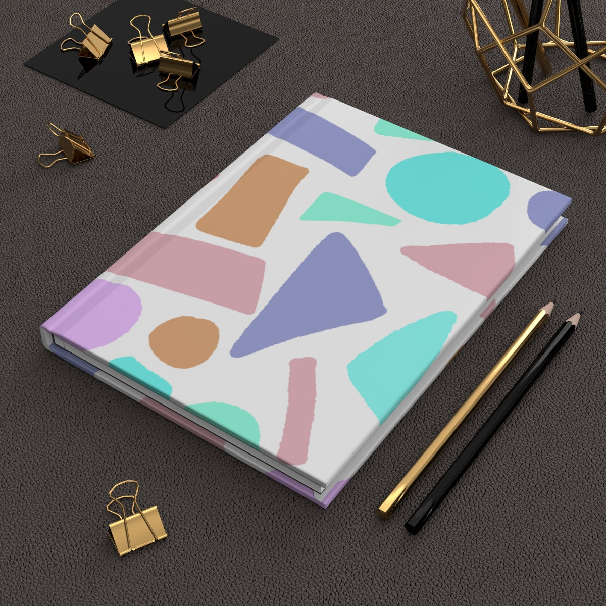 Fun Shapes Hardcover Matte Journal Paper products Pink Sweetheart