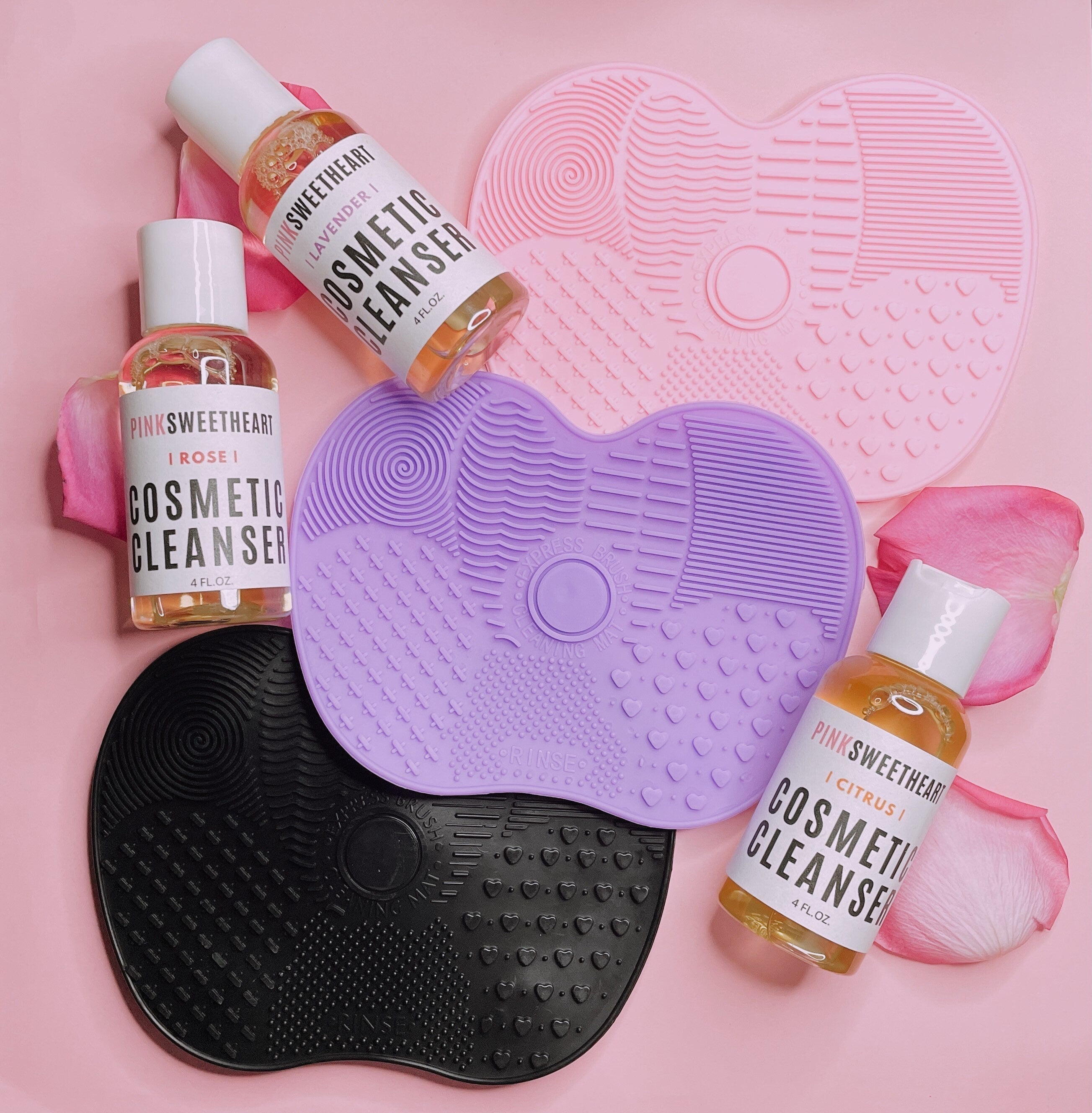 Gentle Cosmetic Makeup Brush Cleanser Solution Cosmetic Tool Cleansers Pink Sweetheart