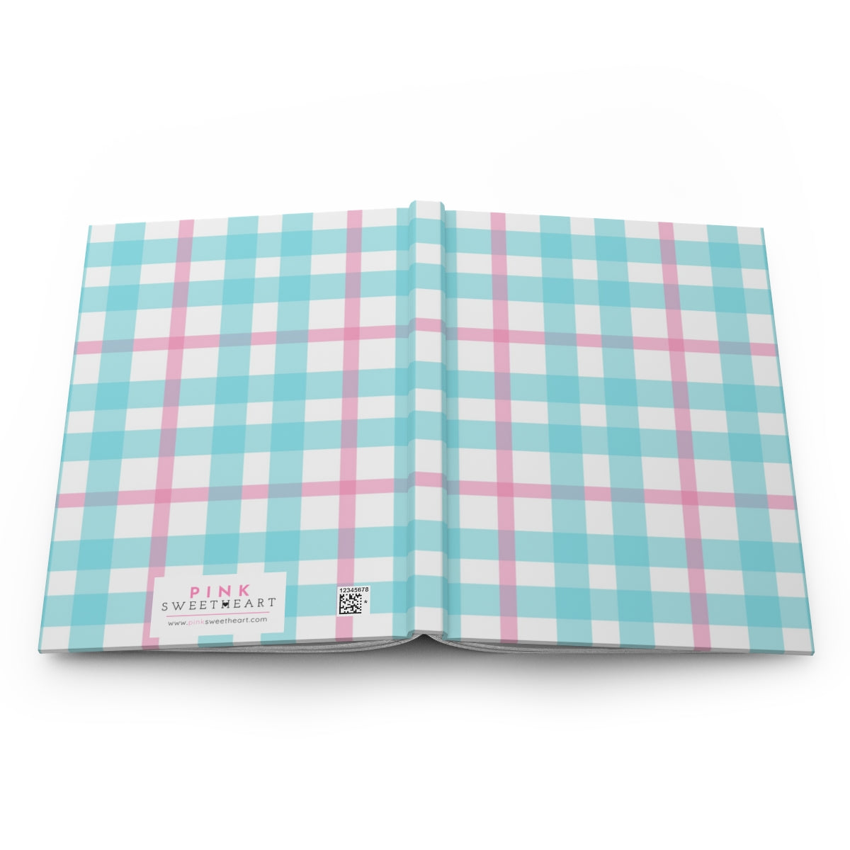 Gingham Hardcover Matte Journal Paper products Pink Sweetheart