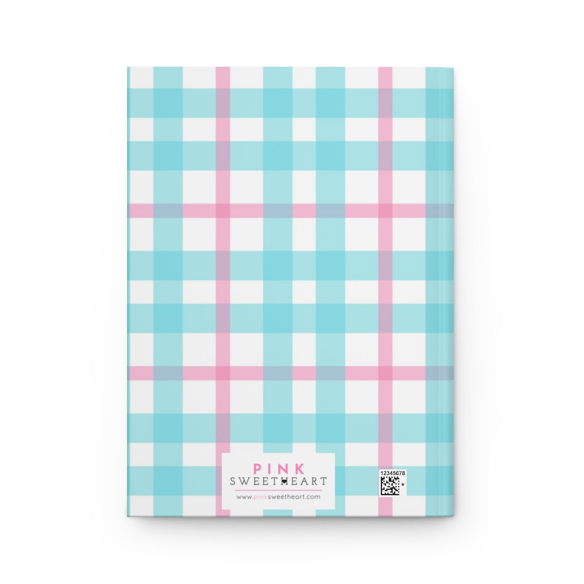 Gingham Hardcover Matte Journal Paper products Pink Sweetheart