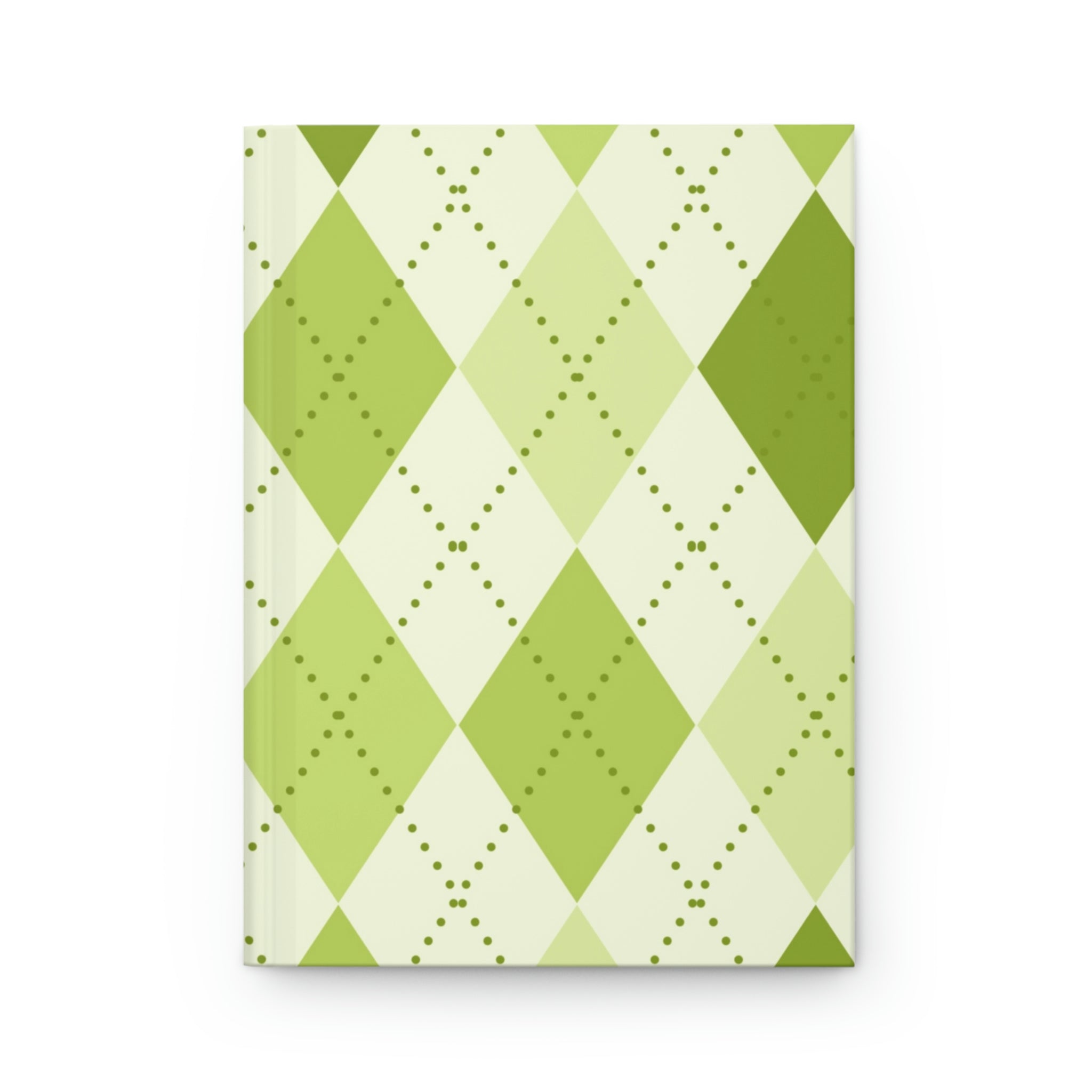Green Argyle Hardcover Matte Journal Paper products Pink Sweetheart