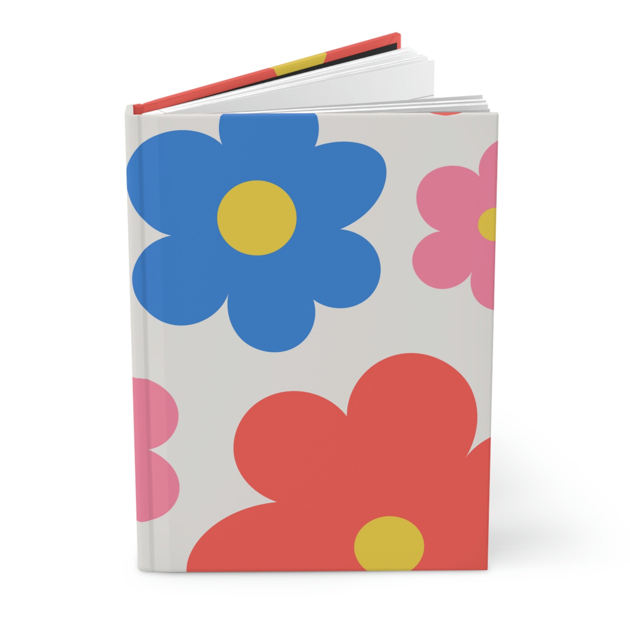 Groovy Florals Hardcover Matte Journal Paper products Pink Sweetheart
