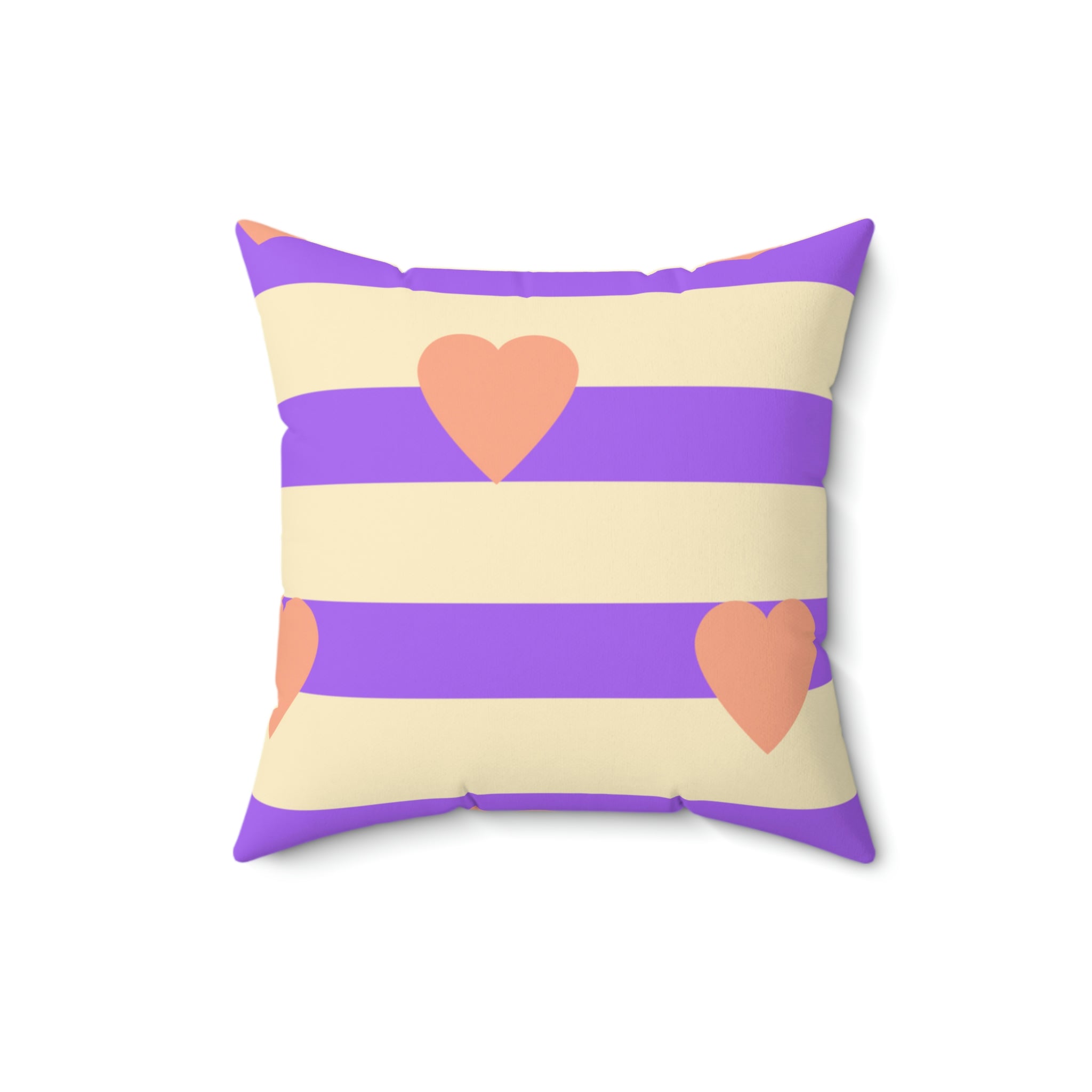 Heart on My Sleeve Square Pillow Home Decor Pink Sweetheart