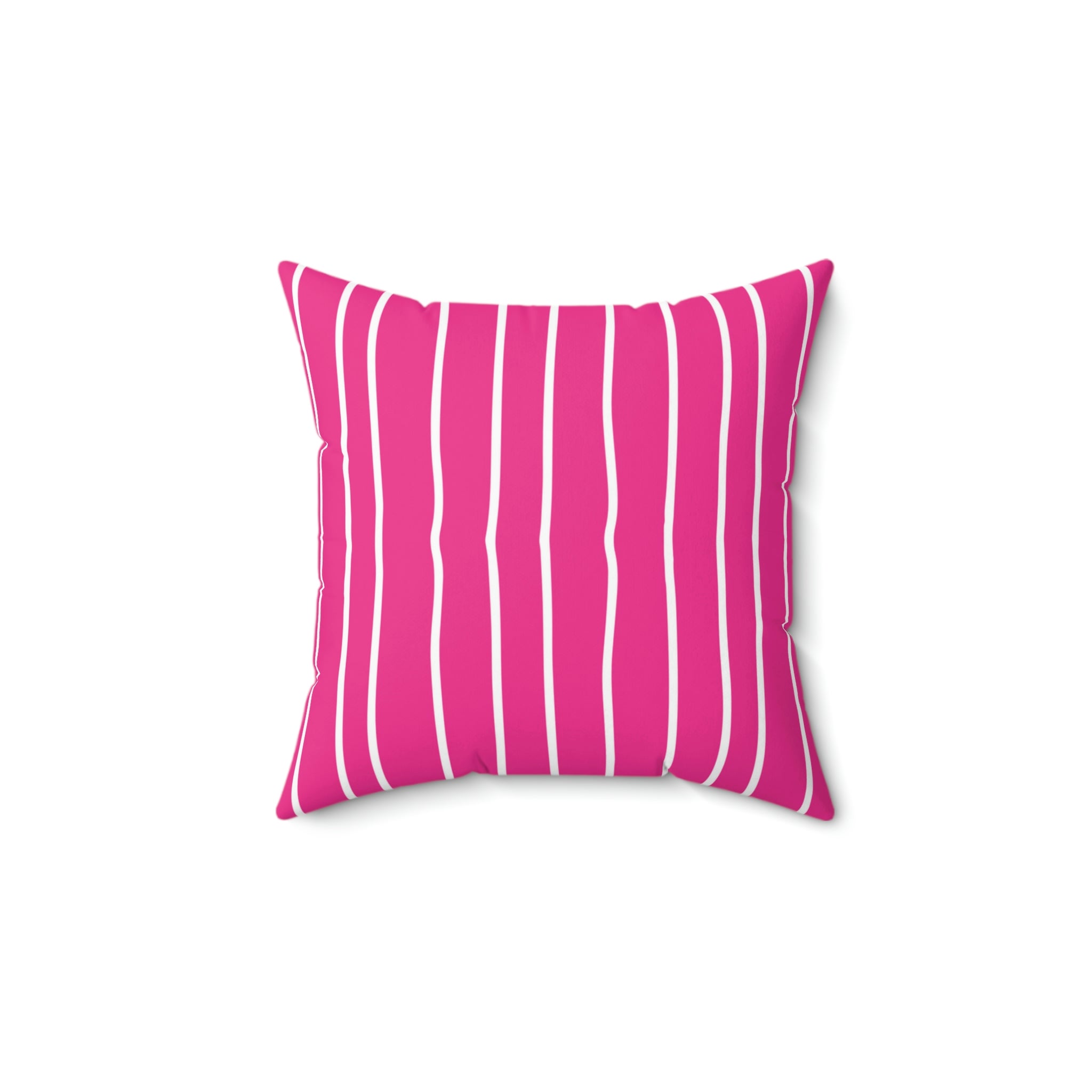 Hot Pink Pinstripe Square Pillow Home Decor Pink Sweetheart