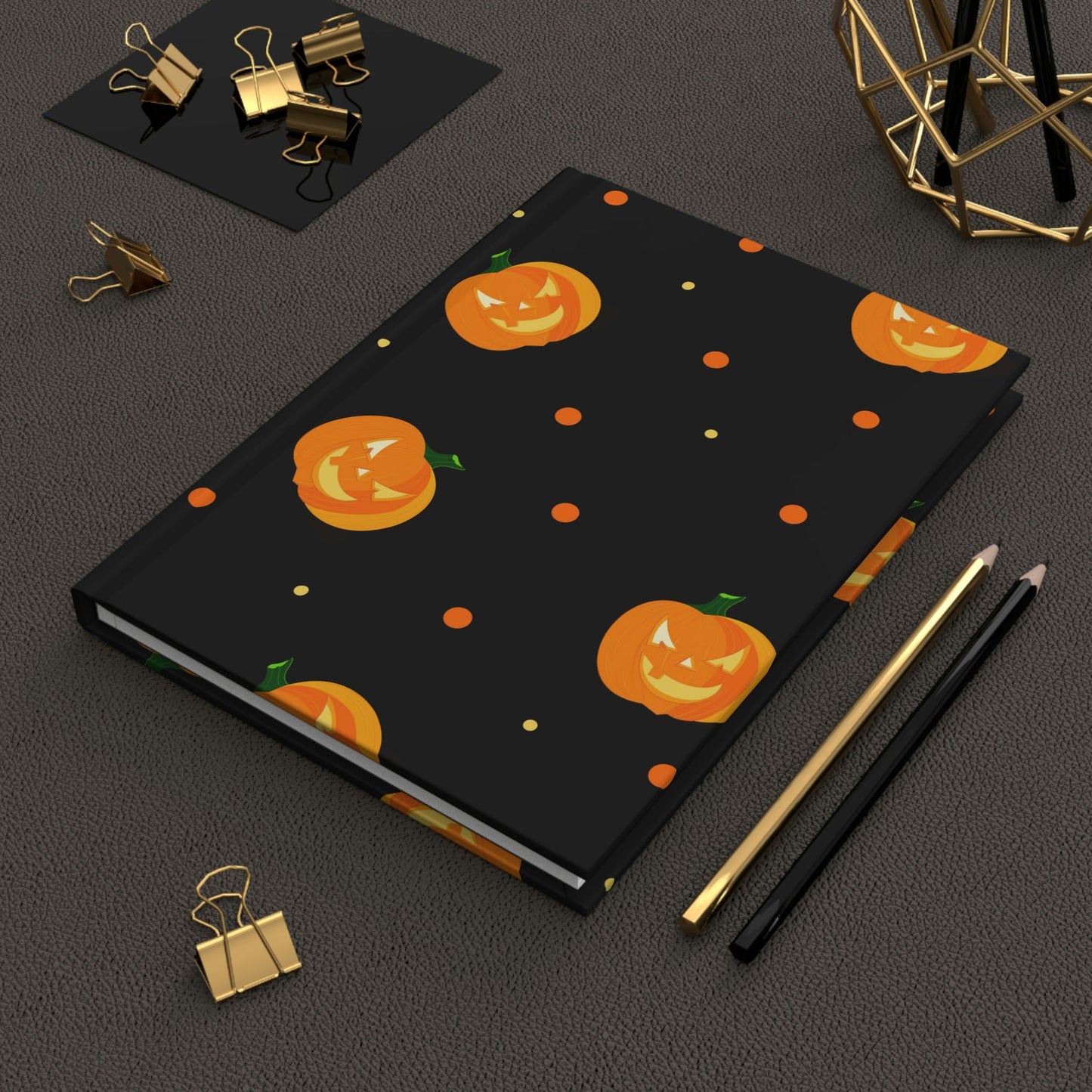 Little Spooky Pumpkin Hardcover Matte Journal Paper products Pink Sweetheart