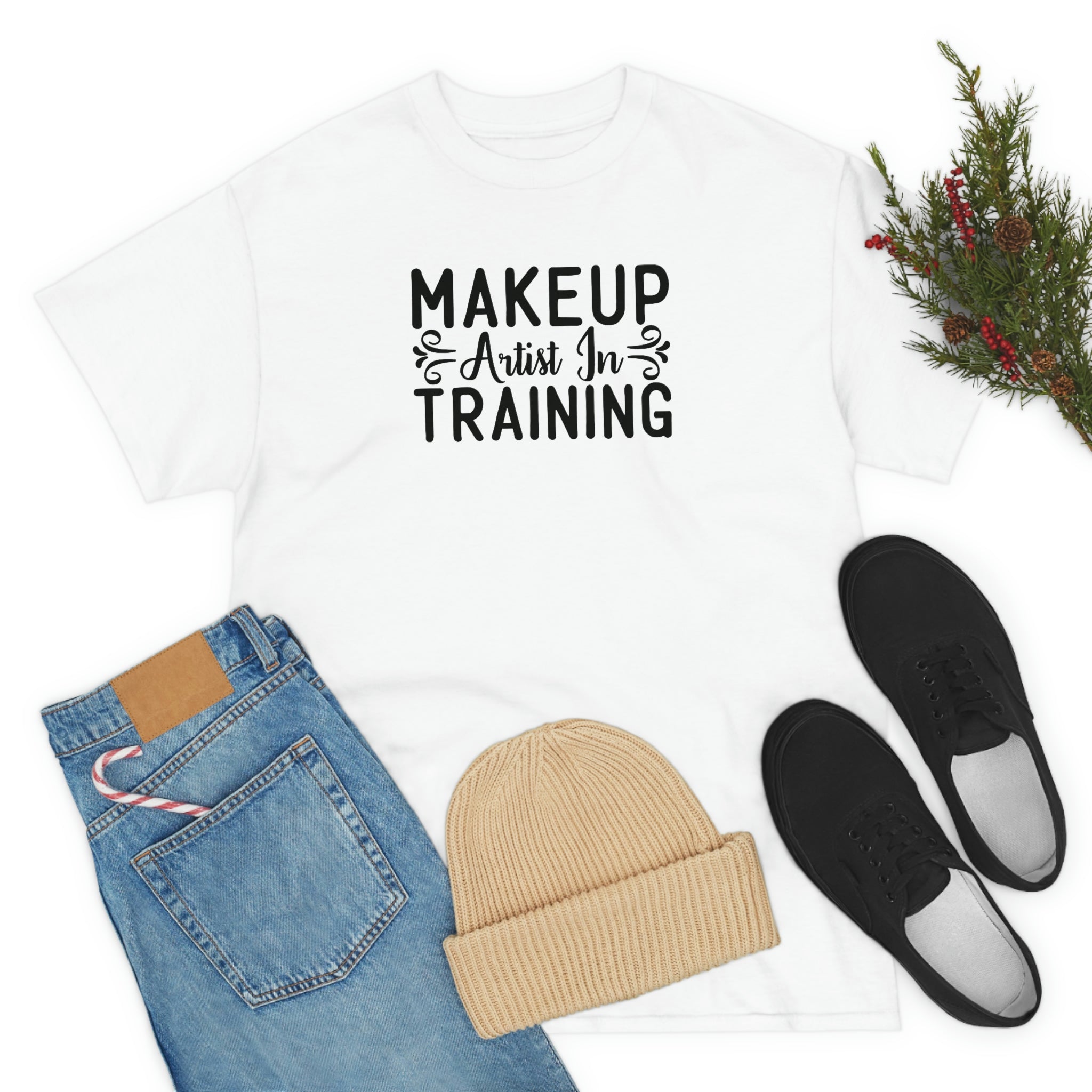 Makeup Artist in Training Cotton Tee T-Shirt Pink Sweetheart