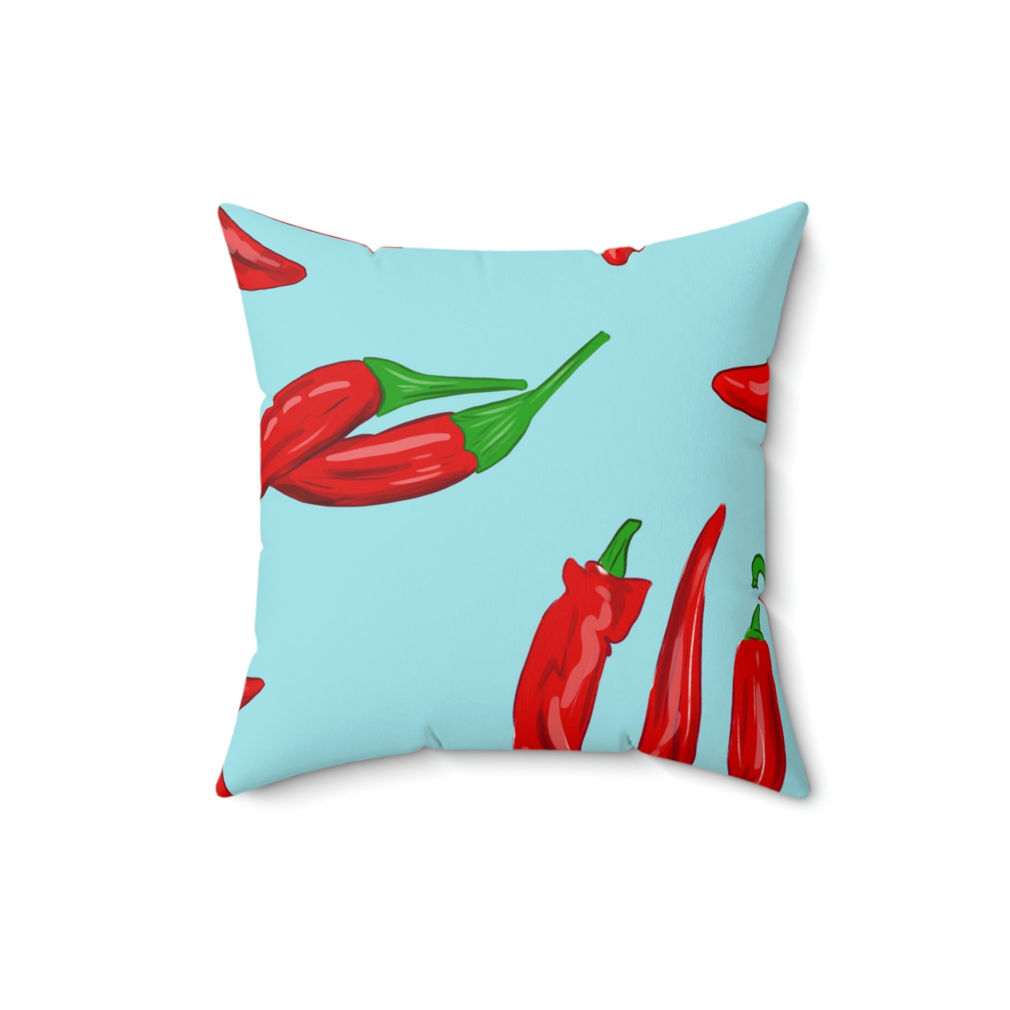 Pimiento Rojo Picante Square Pillow Home Decor Pink Sweetheart