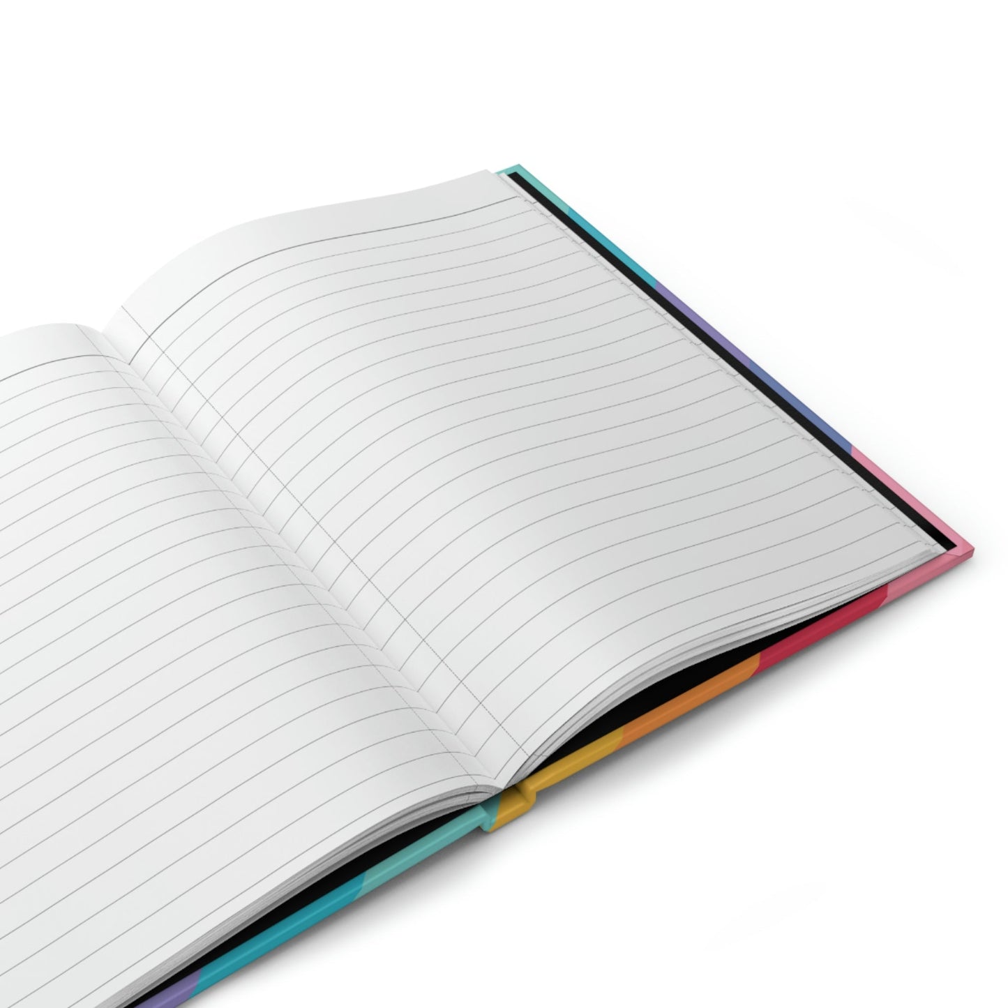 Slanted Rainbow Hardcover Matte Journal Paper products Pink Sweetheart