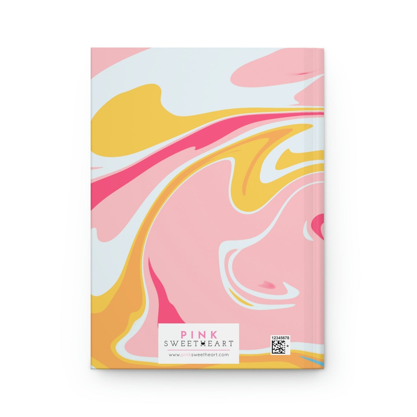 Sweet Candy Swirl Hardcover Matte Journal Paper products Pink Sweetheart