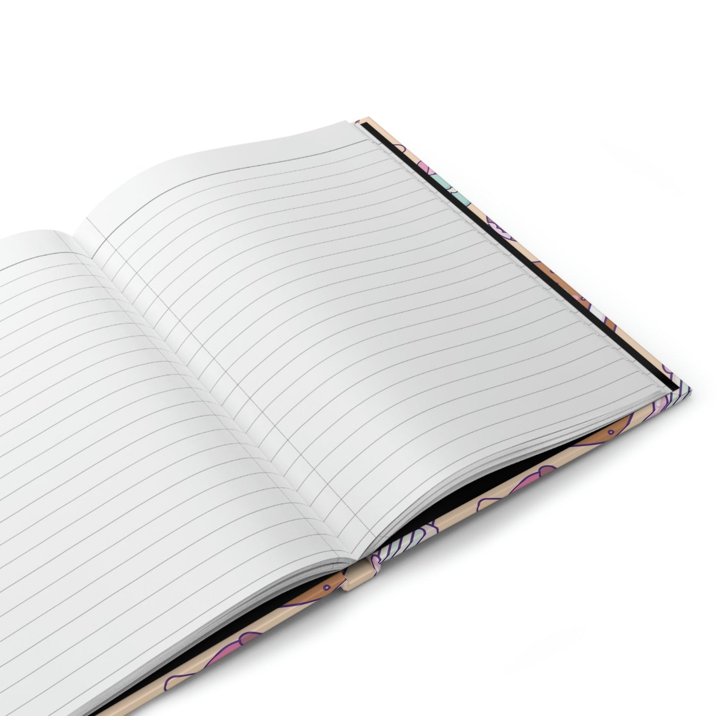 Sweet Kawaii Treats Hardcover Matte Journal Paper products Pink Sweetheart