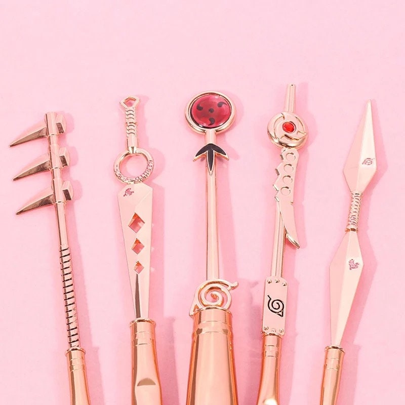 Naruto Kawaii Anime Manga Makeup Brush Set Pink Sweetheart