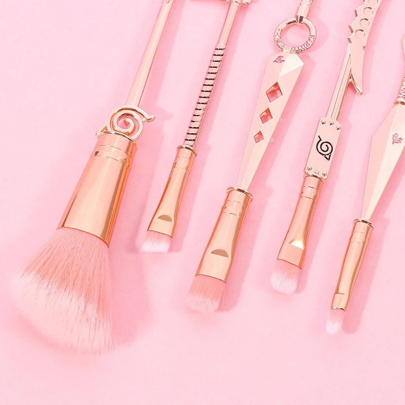 Naruto Kawaii Anime Manga Makeup Brush Set Pink Sweetheart