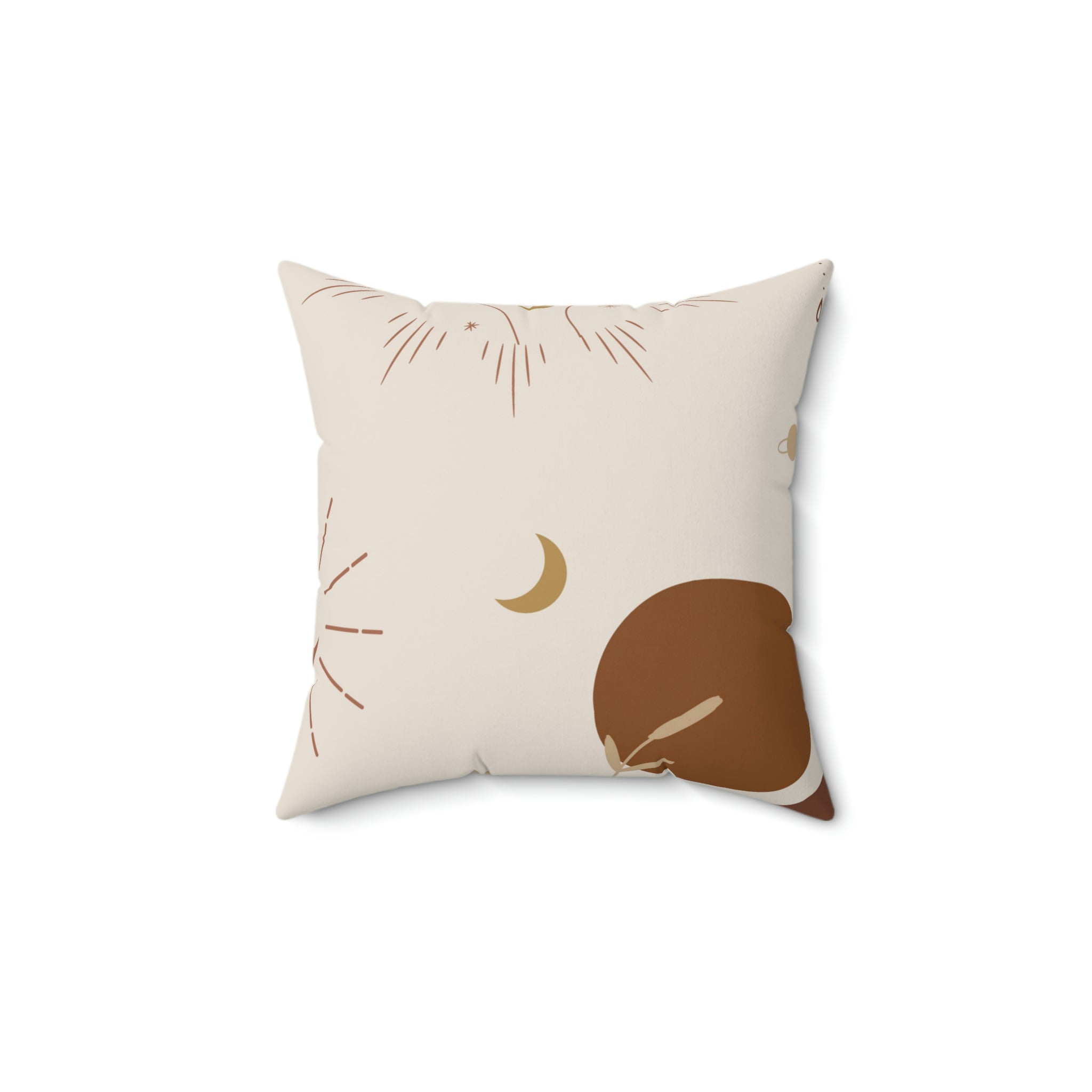 The Lunar Manifest Square Pillow Home Decor Pink Sweetheart
