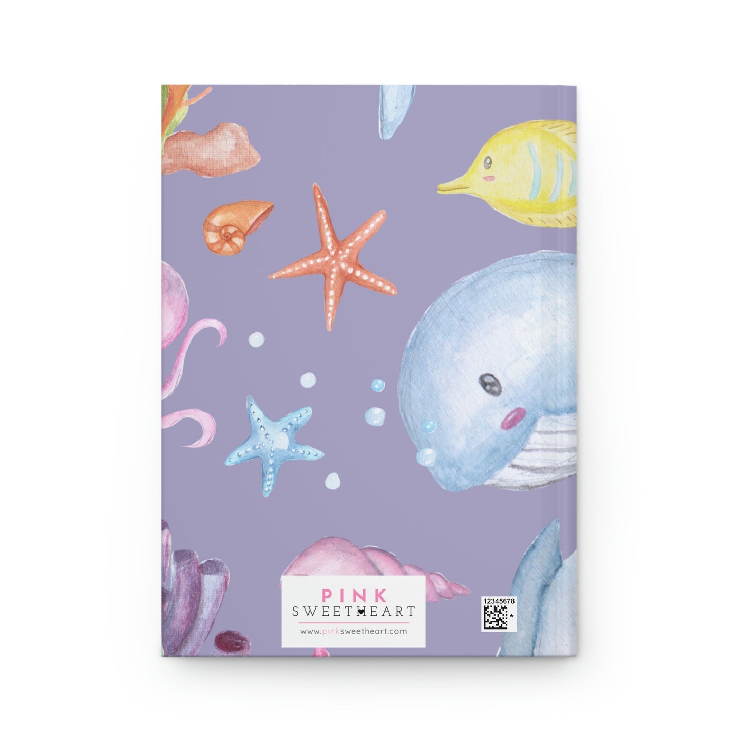 Under the Sea Hardcover Matte Journal Paper products Pink Sweetheart