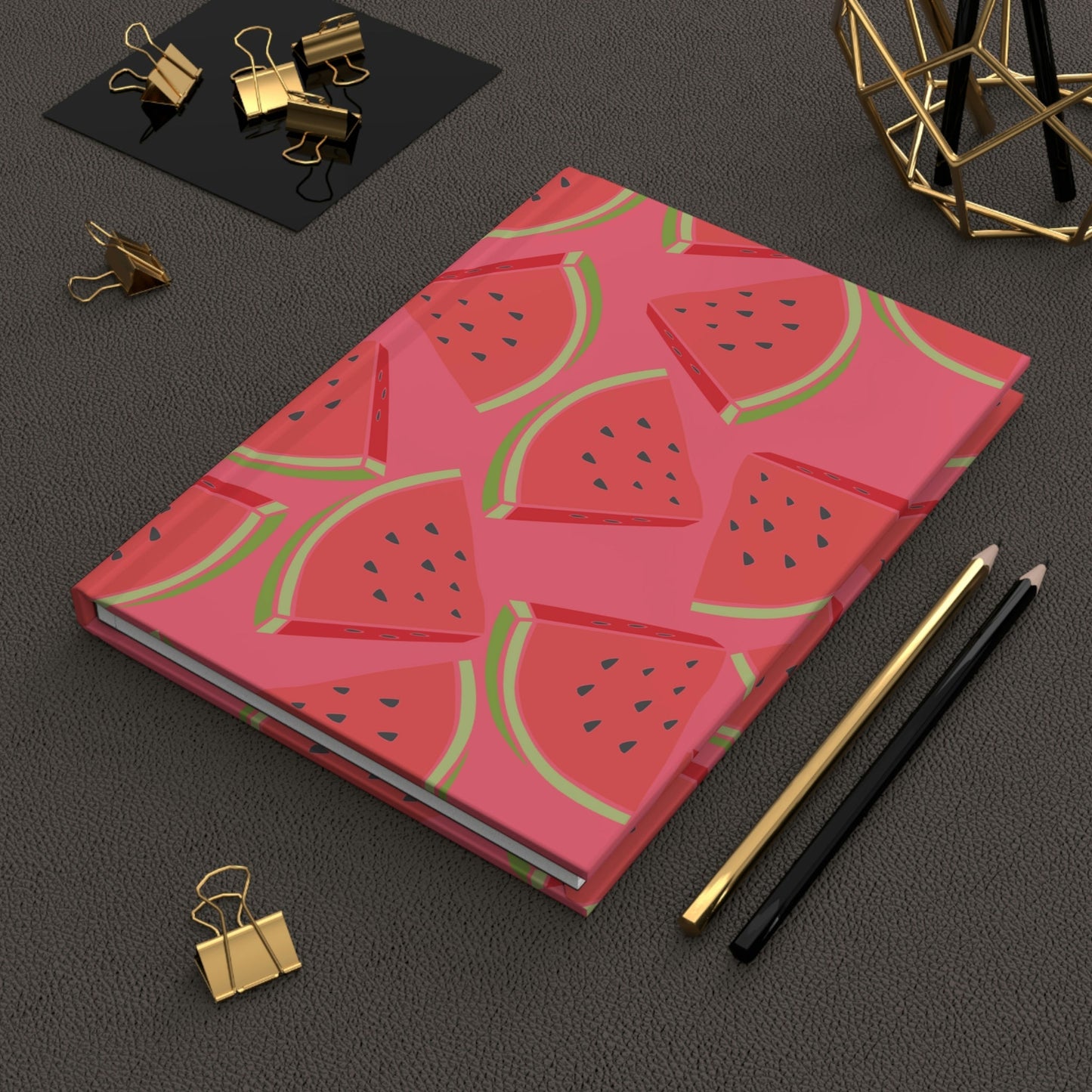 Watermelon Madness Hardcover Matte Journal Paper products Pink Sweetheart