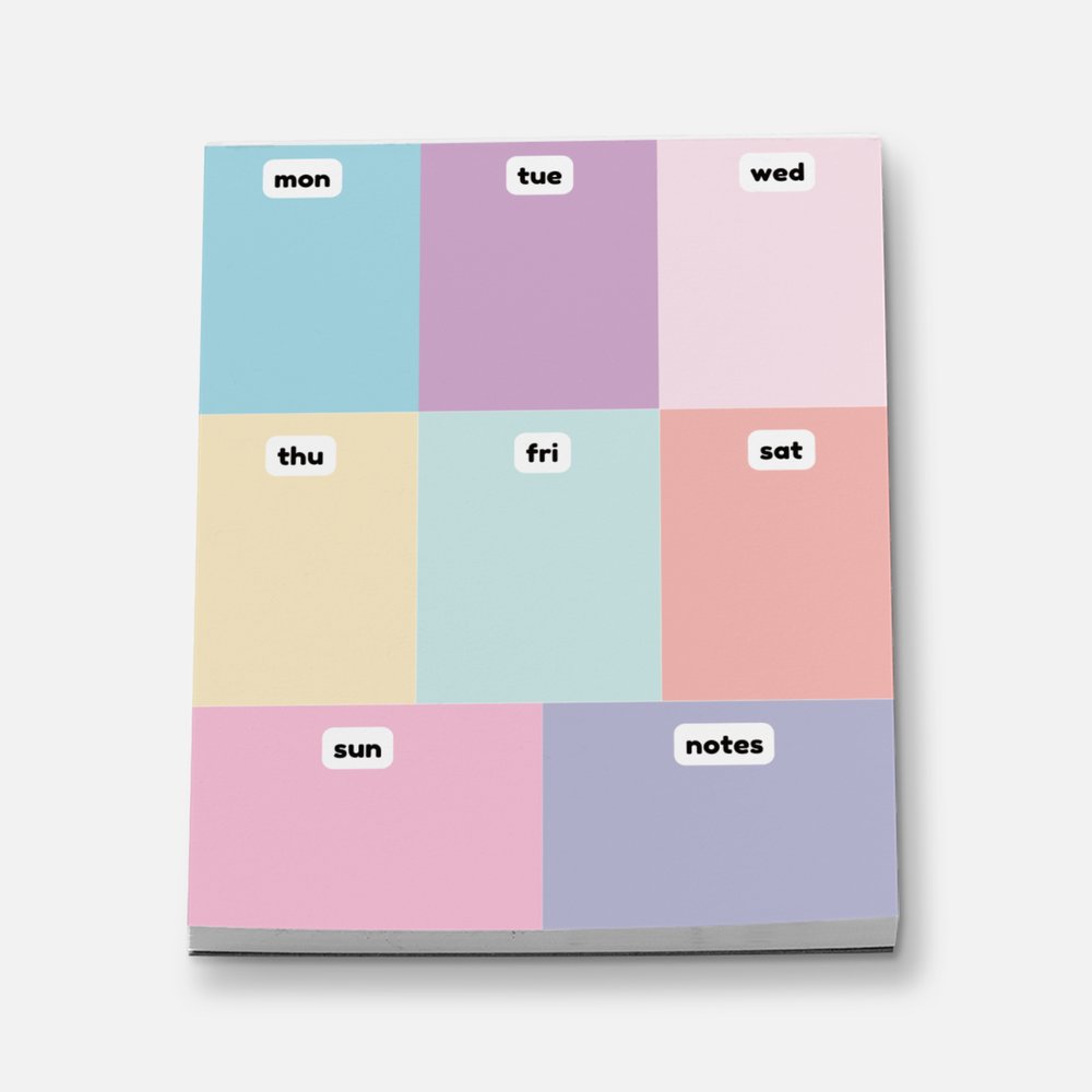 Weekly Cube Notes Mini Stationery Notepad Notebooks & Notepads Pink Sweetheart