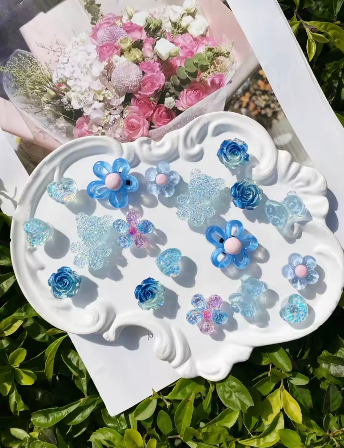 Blue Ocean Stardust Clog Charms Set