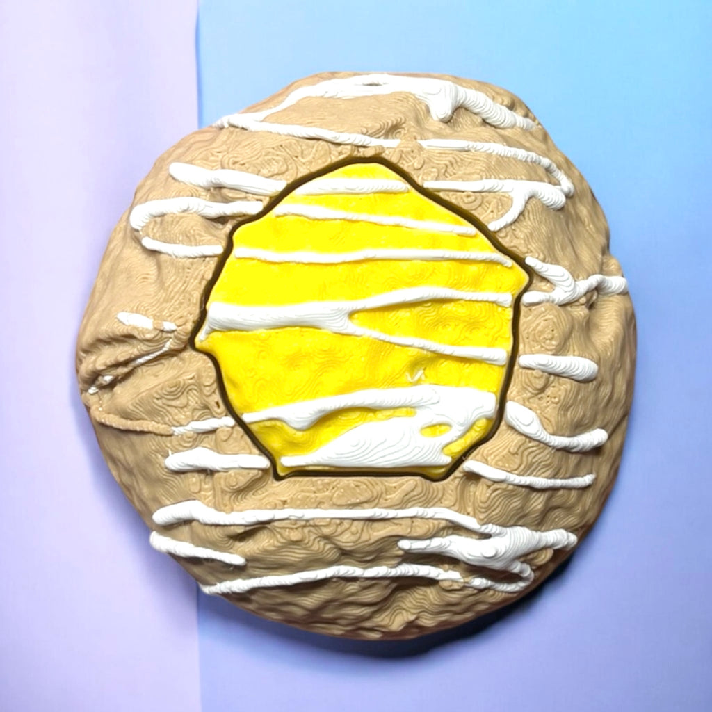 Lemon Thumbprint Cookie Clicker Fidget Keychain