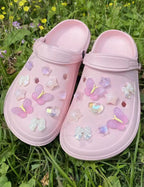 Lavender Pink Bliss Clog Charms Set
