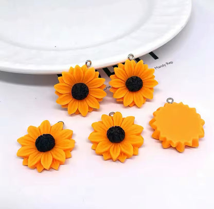 Yellow Sunflower Dust Plug Charm