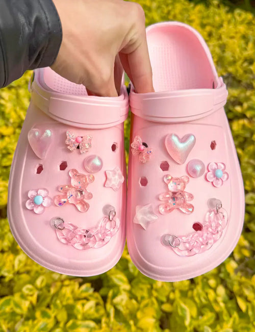 Baby Pink Clog Charms Set - Pink Sweetheart