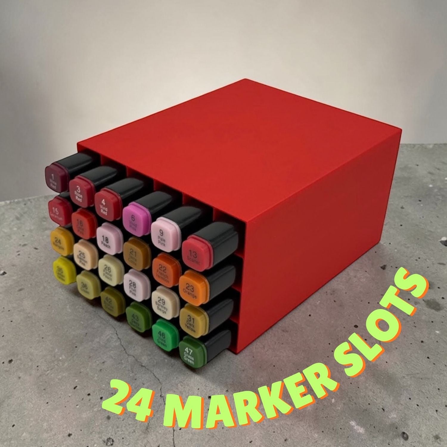 Marker Storage Organizer Grid