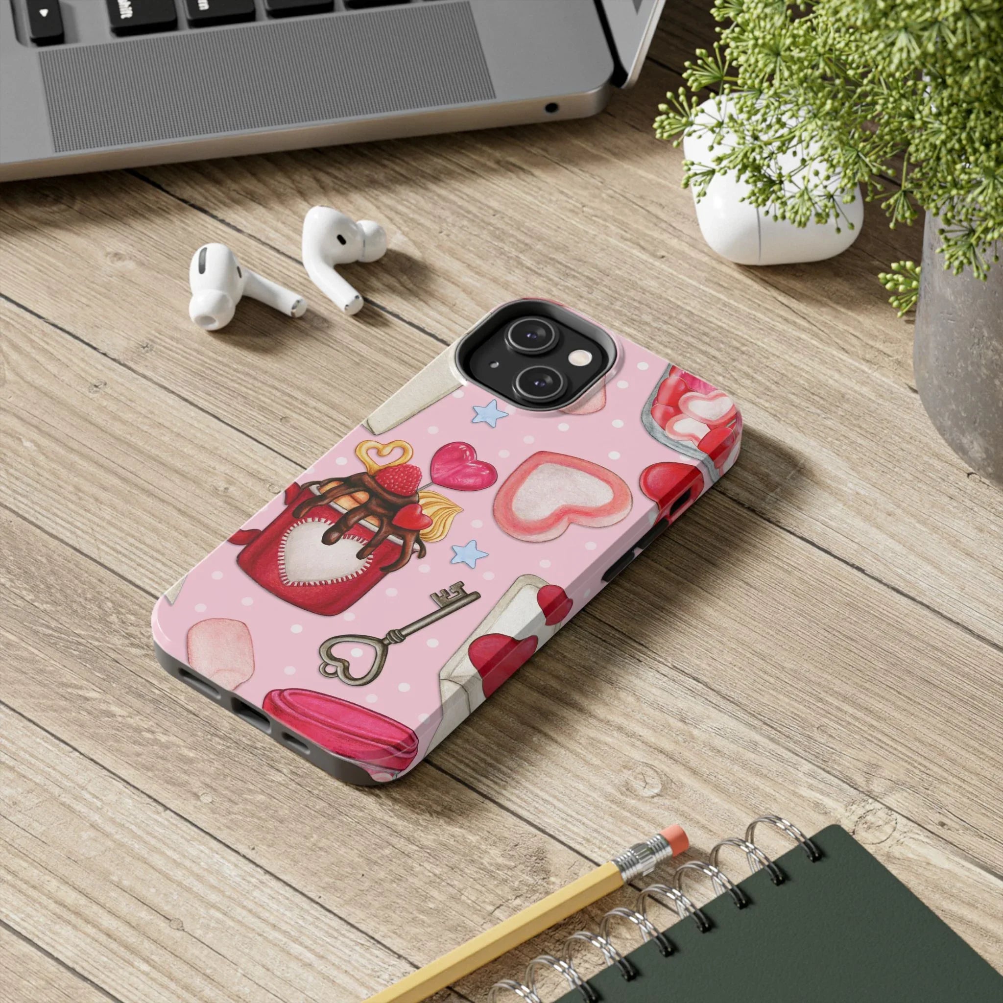 Goodies for My Sweetheart Phone Case (Apple & Android) - Pink Sweetheart