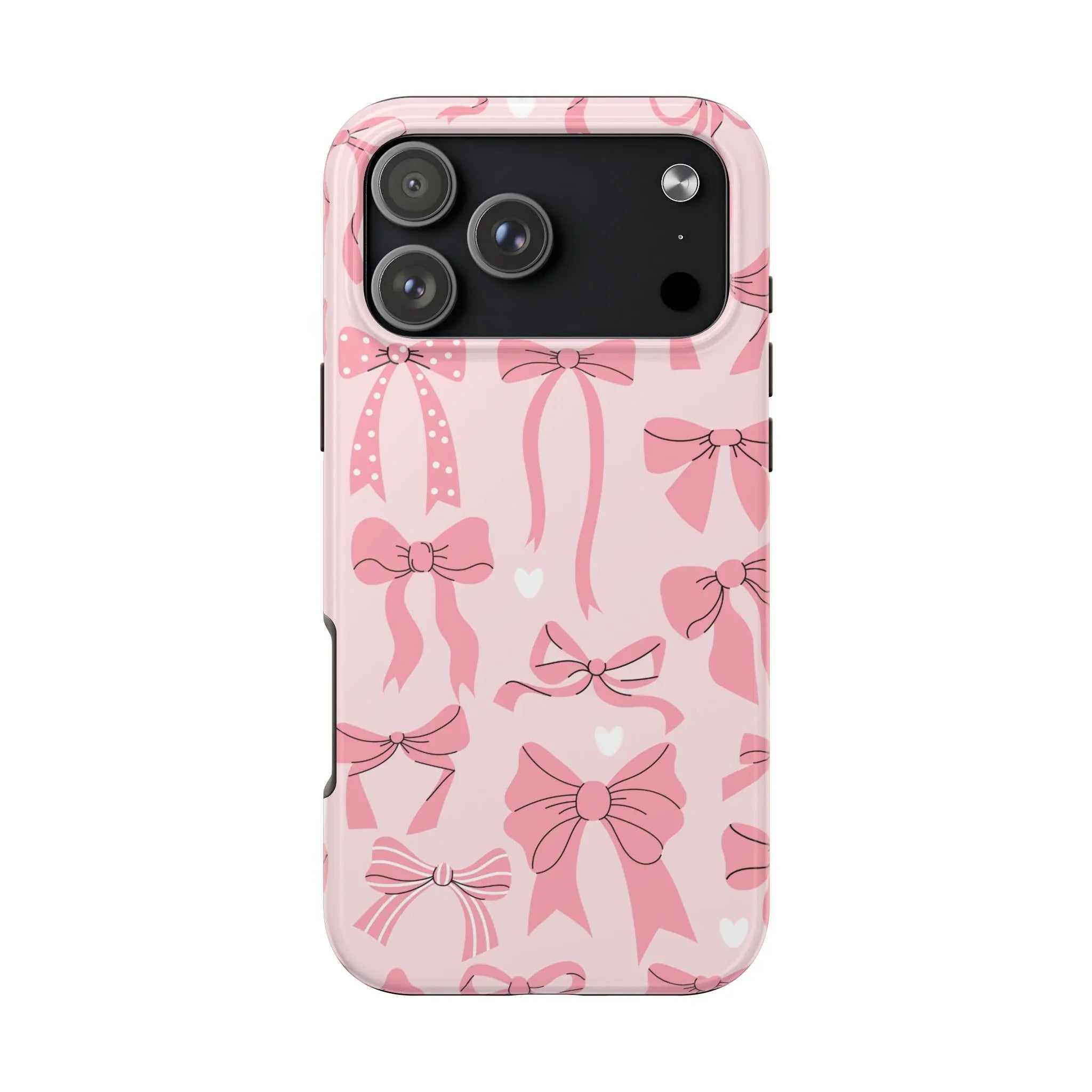 Pink Bow Ribbons Phone Case (Apple & Android) - Pink Sweetheart