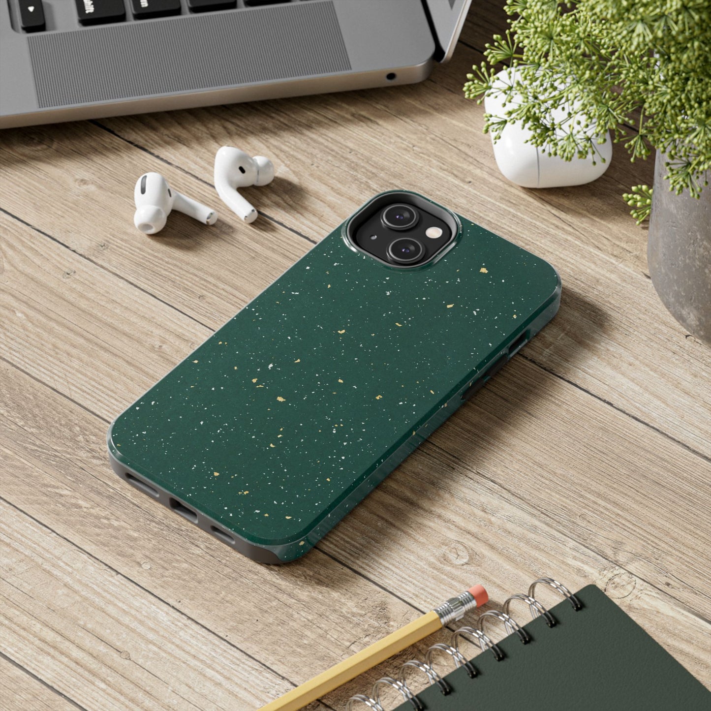 Emerald Gold Flecked Phone Case