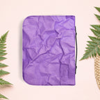 Wrinkled Purple Paper Book Cover