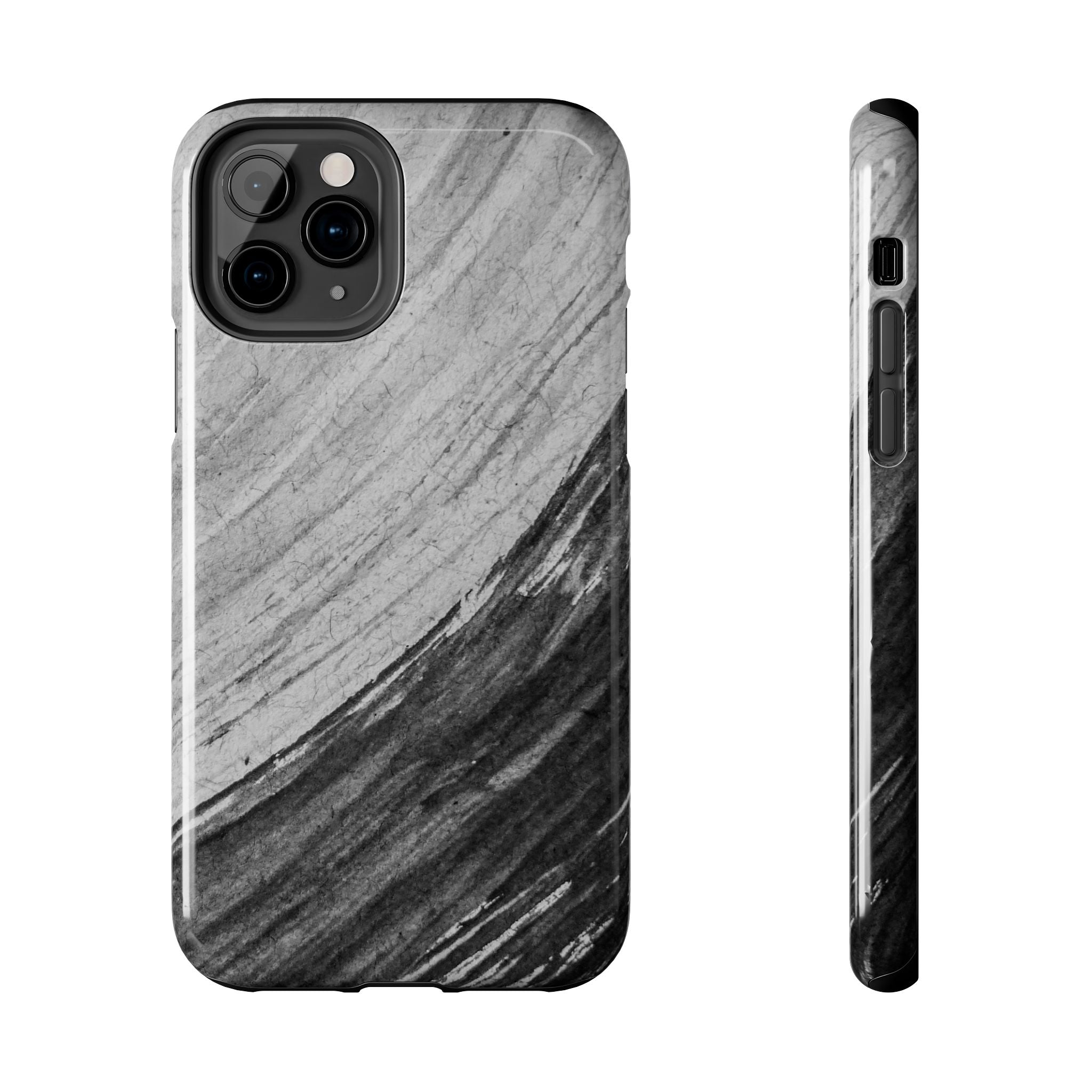 Black & Gray Phone Case (Apple & Android)