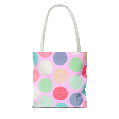 Sweet Candy Polka Dots Tote Bag