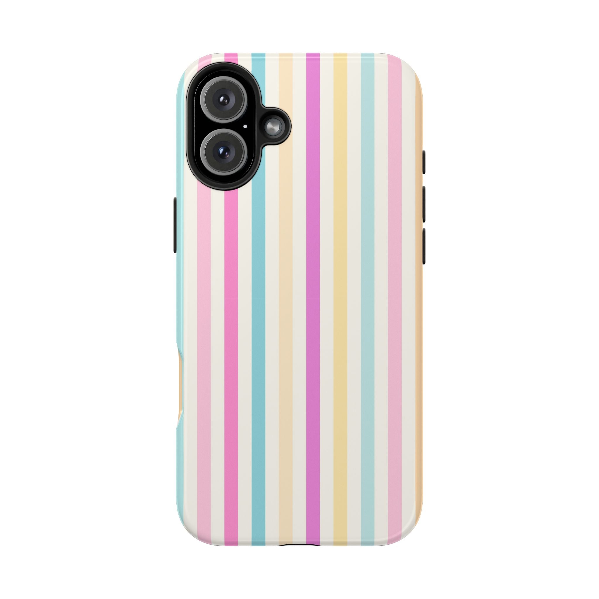 Pastel Candy Stripes Phone Cases (Apple & Android)